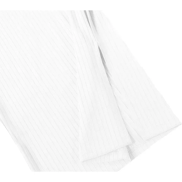 Urban CoCo Elastic Skinny High Waist Solid Ribbed Knit Office Pencil SkirtWhite