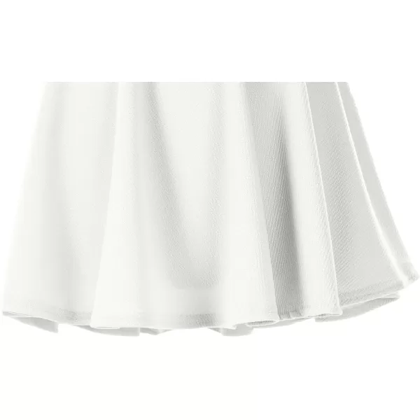 Urban CoCo Womens Basic Versatile Stretchy Flared Casual Mini Skater SkirtWhite
