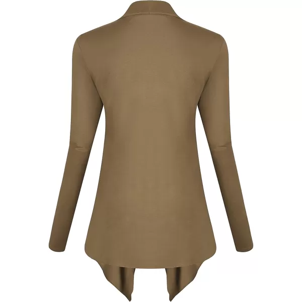 Urban CoCo Womens Long Sleeve Open Front Drape Cardigan Loose Casual Lightweight Women Blazer Jackets 2024 FallCamel