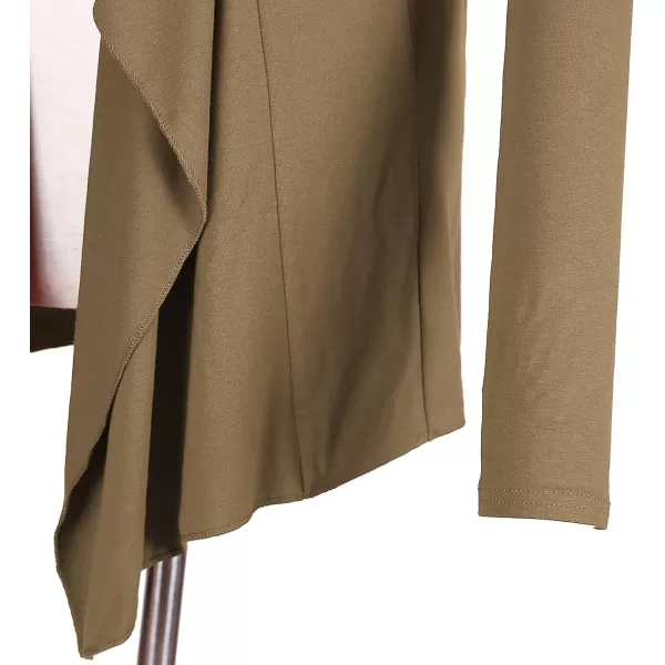 Urban CoCo Womens Long Sleeve Open Front Drape Cardigan Loose Casual Lightweight Women Blazer Jackets 2024 FallCamel