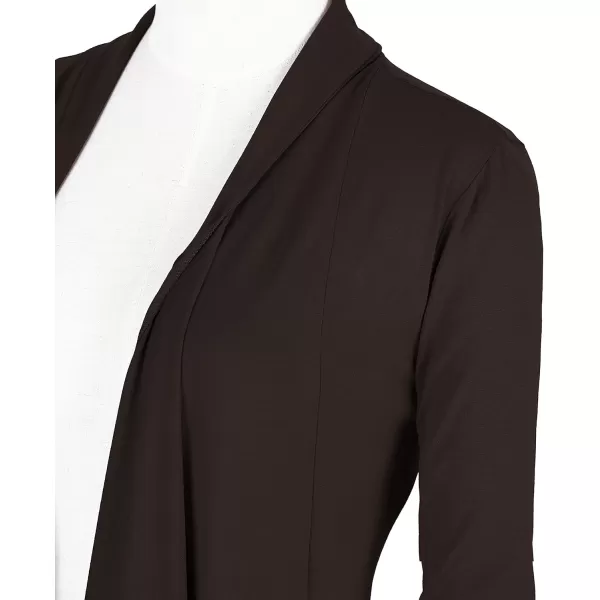 Urban CoCo Womens Long Sleeve Open Front Drape Cardigan Loose Casual Lightweight Women Blazer Jackets 2024 FallCoffee