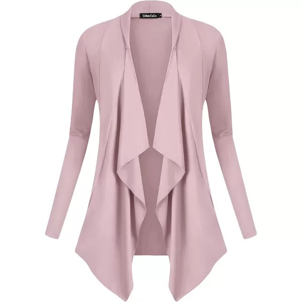 Urban CoCo Womens Long Sleeve Open Front Drape Cardigan Loose Casual Lightweight Women Blazer Jackets 2024 FallLavender