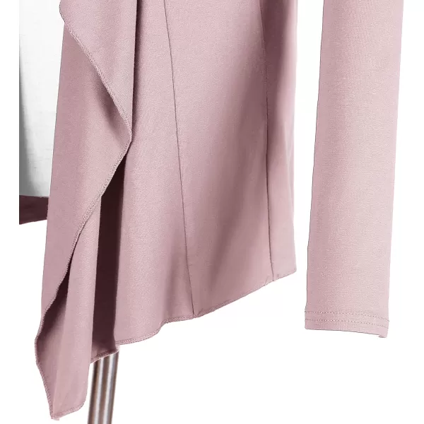 Urban CoCo Womens Long Sleeve Open Front Drape Cardigan Loose Casual Lightweight Women Blazer Jackets 2024 FallLavender