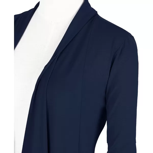 Urban CoCo Womens Long Sleeve Open Front Drape Cardigan Loose Casual Lightweight Women Blazer Jackets 2024 FallNavy