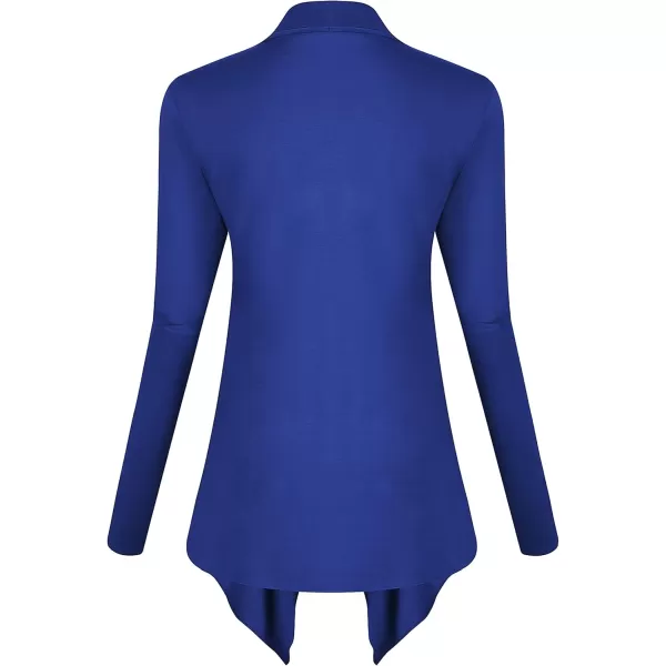 Urban CoCo Womens Long Sleeve Open Front Drape Cardigan Loose Casual Lightweight Women Blazer Jackets 2024 FallRoyal Blue
