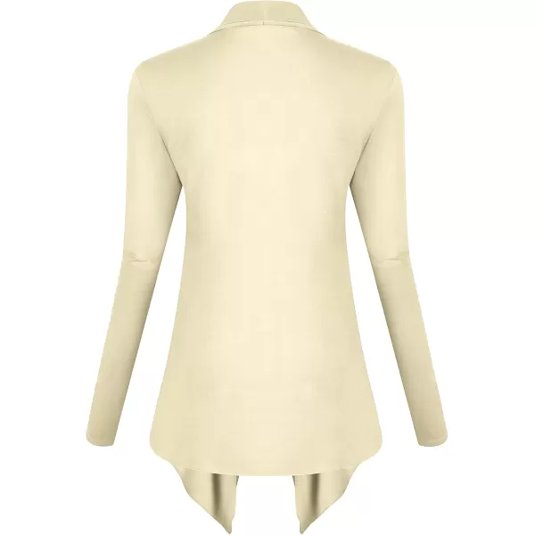 Urban CoCo Womens Long Sleeve Open Front Drape Cardigan Loose Casual Lightweight Women Blazer Jackets 2024 FallSilver Mink