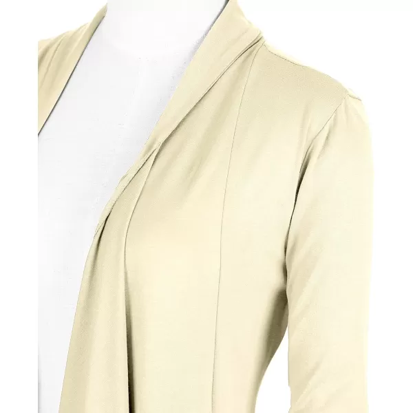 Urban CoCo Womens Long Sleeve Open Front Drape Cardigan Loose Casual Lightweight Women Blazer Jackets 2024 FallSilver Mink