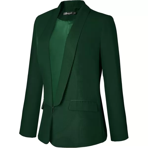 Urban CoCo Womens Office Blazer Jacket Open Front Womens Blazers for Work ProfessionalDark Green
