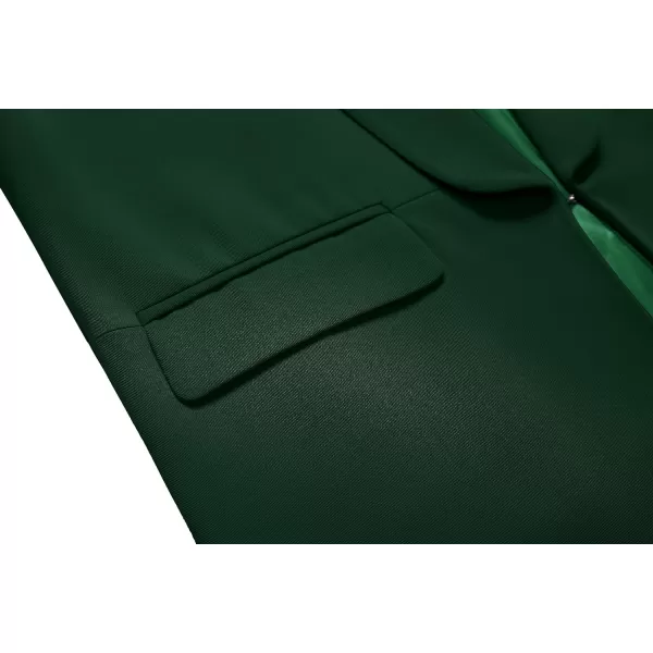 Urban CoCo Womens Office Blazer Jacket Open Front Womens Blazers for Work ProfessionalDark Green