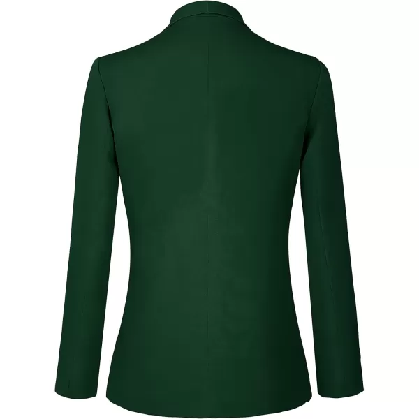 Urban CoCo Womens Office Blazer Jacket Open Front Womens Blazers for Work ProfessionalDark Green