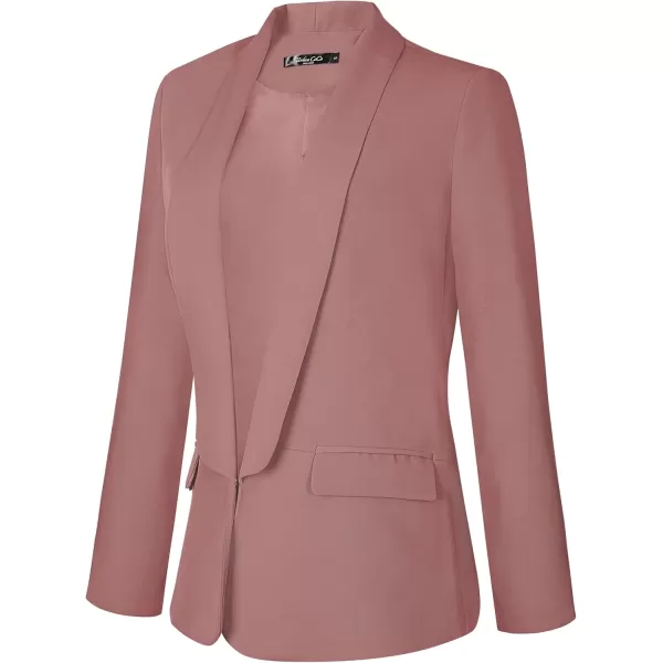 Urban CoCo Womens Office Blazer Jacket Open Front Womens Blazers for Work ProfessionalDusty Rose