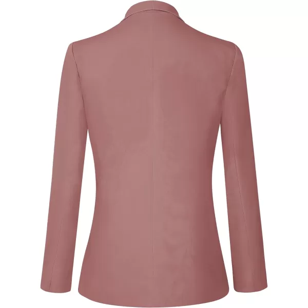 Urban CoCo Womens Office Blazer Jacket Open Front Womens Blazers for Work ProfessionalDusty Rose