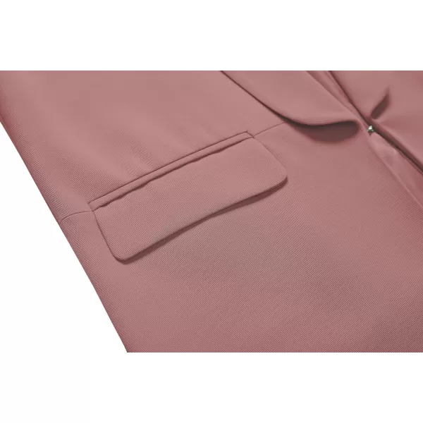 Urban CoCo Womens Office Blazer Jacket Open Front Womens Blazers for Work ProfessionalDusty Rose