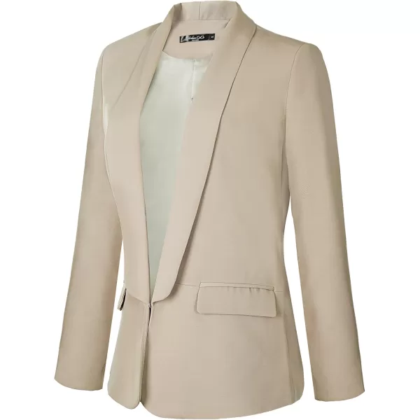 Urban CoCo Womens Office Blazer Jacket Open Front Womens Blazers for Work ProfessionalKhaki