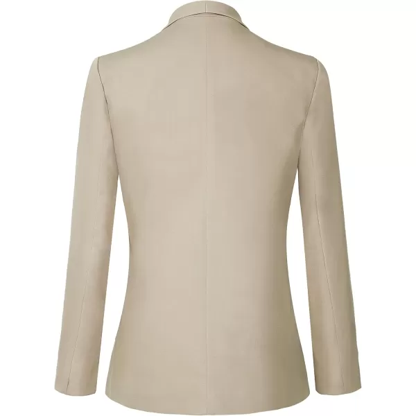 Urban CoCo Womens Office Blazer Jacket Open Front Womens Blazers for Work ProfessionalKhaki
