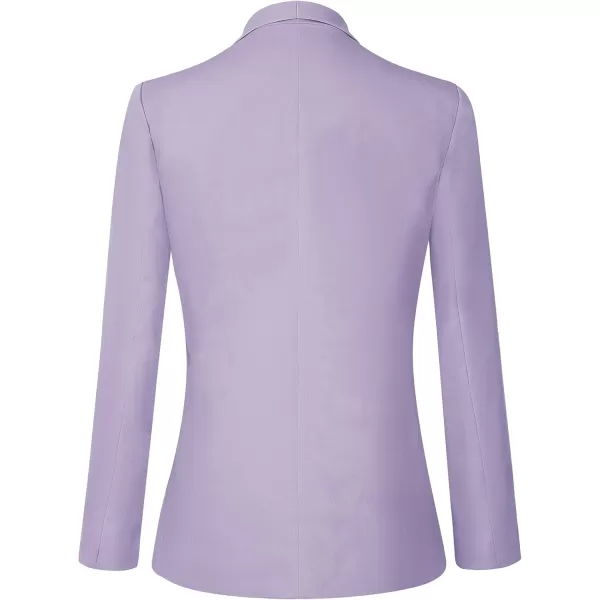 Urban CoCo Womens Office Blazer Jacket Open Front Womens Blazers for Work ProfessionalLavender