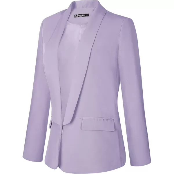 Urban CoCo Womens Office Blazer Jacket Open Front Womens Blazers for Work ProfessionalLavender