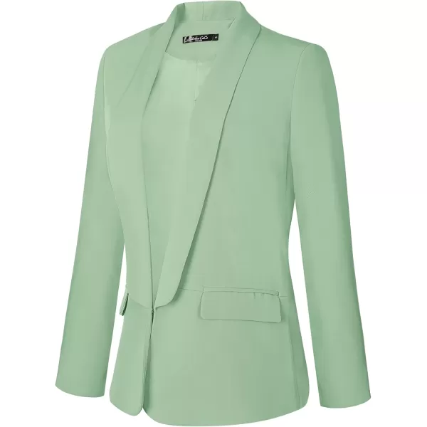 Urban CoCo Womens Office Blazer Jacket Open Front Womens Blazers for Work ProfessionalMint