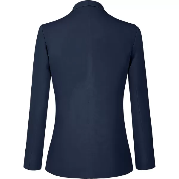 Urban CoCo Womens Office Blazer Jacket Open Front Womens Blazers for Work ProfessionalNavy Blue