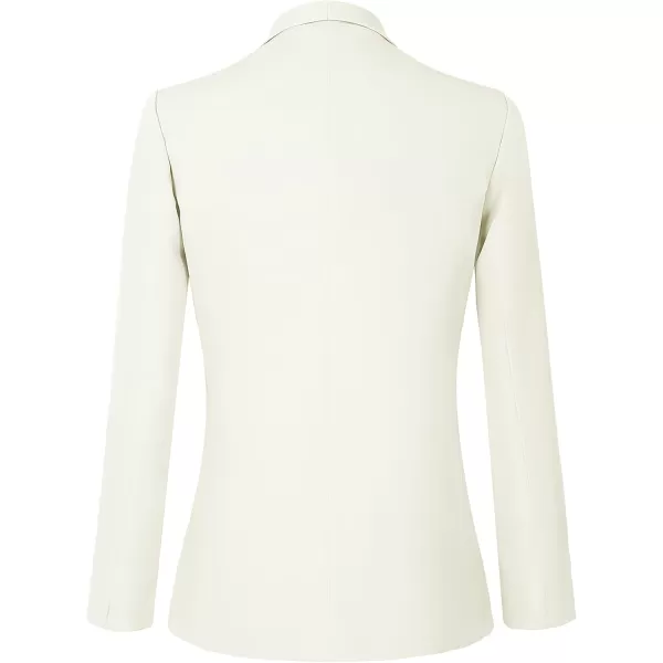 Urban CoCo Womens Office Blazer Jacket Open Front Womens Blazers for Work ProfessionalWhite