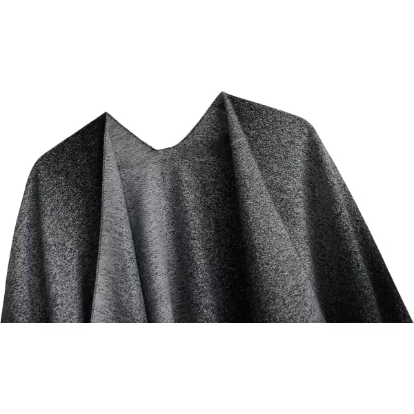 Urban CoCo Womens Printed Tassel Open front Poncho Cape Cardigan Wrap ShawlSeries 16grey