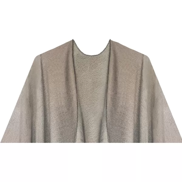 Urban CoCo Womens Printed Tassel Open front Poncho Cape Cardigan Wrap ShawlSeries 16light Grey