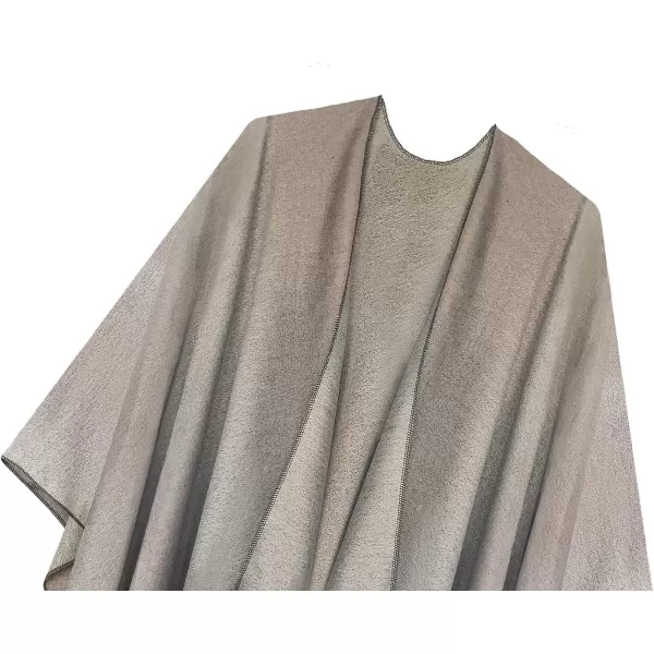 Urban CoCo Womens Printed Tassel Open front Poncho Cape Cardigan Wrap ShawlSeries 16light Grey