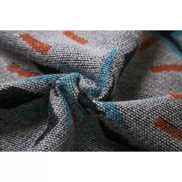 Urban CoCo Womens Printed Tassel Open front Poncho Cape Cardigan Wrap ShawlSeries 5grey