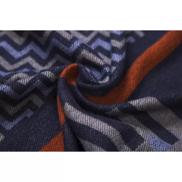 Urban CoCo Womens Printed Tassel Open front Poncho Cape Cardigan Wrap ShawlSeries 9navy Blue