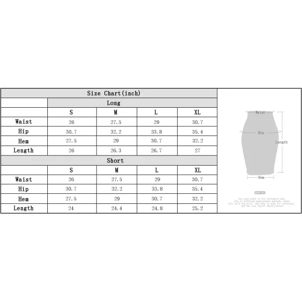 Womens High Waist Stretch Bodycon Pencil Skirt Knee Length Midi Straight SkirtNavy Blue
