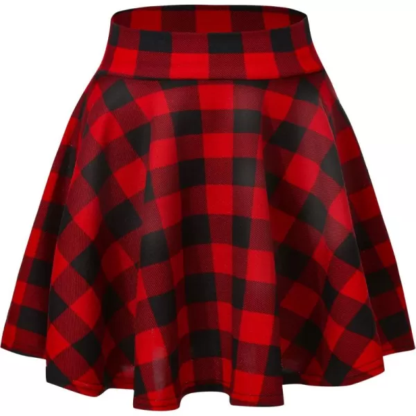 Urban CoCo Womens Basic Versatile Stretchy Flared Casual Mini Skater Skirt13