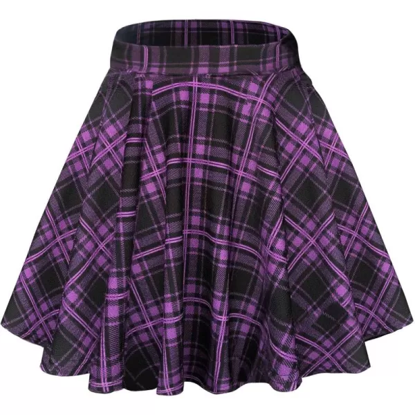 Urban CoCo Womens Basic Versatile Stretchy Flared Casual Mini Skater Skirt16