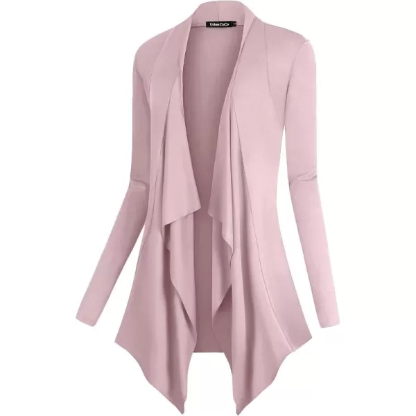 Urban CoCo Womens Long Sleeve Open Front Drape Cardigan Loose Casual Lightweight Women Blazer Jackets 2024 FallLavender