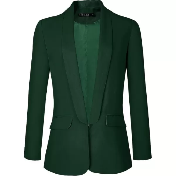 Urban CoCo Womens Office Blazer Jacket Open Front Womens Blazers for Work ProfessionalDark Green