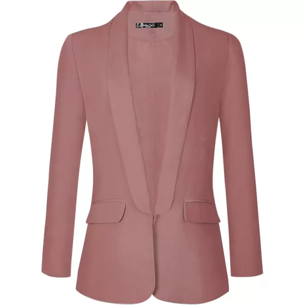 Urban CoCo Womens Office Blazer Jacket Open Front Womens Blazers for Work ProfessionalDusty Rose