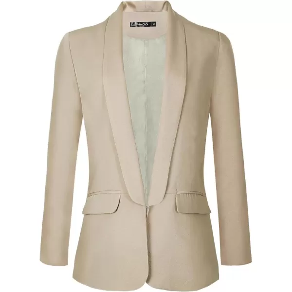 Urban CoCo Womens Office Blazer Jacket Open Front Womens Blazers for Work ProfessionalKhaki
