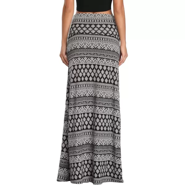 Urban CoCo Womens Casual Ruched Stretchy High Waist ALine Skirt Pleated Flared Midi Skirt1