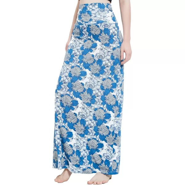 Urban CoCo Womens Casual Ruched Stretchy High Waist ALine Skirt Pleated Flared Midi Skirt13