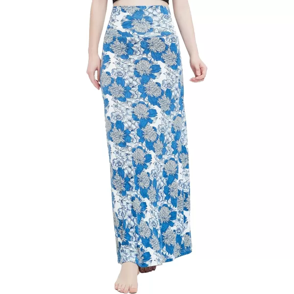 Urban CoCo Womens Casual Ruched Stretchy High Waist ALine Skirt Pleated Flared Midi Skirt13
