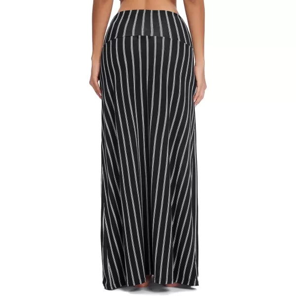 Urban CoCo Womens Casual Ruched Stretchy High Waist ALine Skirt Pleated Flared Midi Skirt15