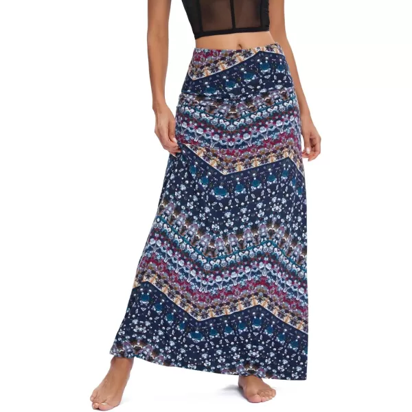 Urban CoCo Womens Casual Ruched Stretchy High Waist ALine Skirt Pleated Flared Midi Skirt16