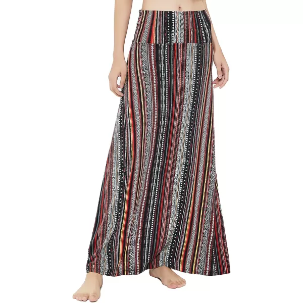 Urban CoCo Womens Casual Ruched Stretchy High Waist ALine Skirt Pleated Flared Midi Skirt19