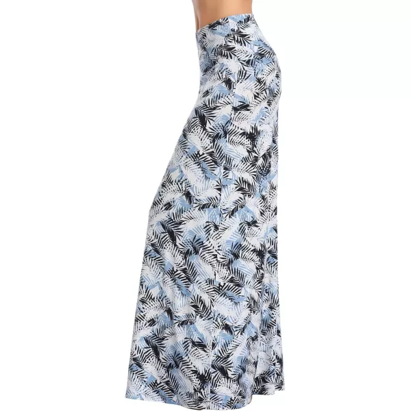 Urban CoCo Womens Casual Ruched Stretchy High Waist ALine Skirt Pleated Flared Midi Skirt4