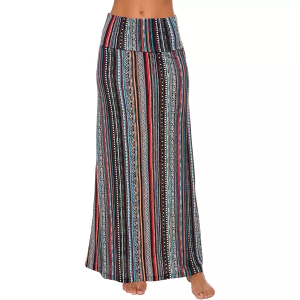 Urban CoCo Womens Casual Ruched Stretchy High Waist ALine Skirt Pleated Flared Midi Skirt6