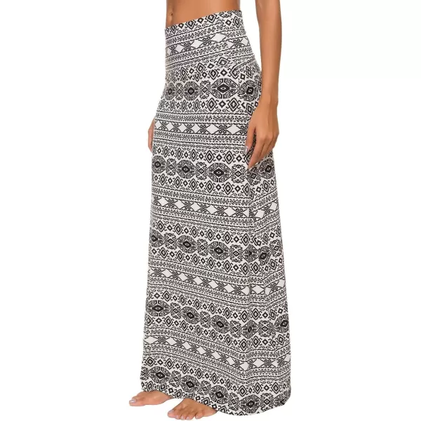 Urban CoCo Womens Casual Ruched Stretchy High Waist ALine Skirt Pleated Flared Midi Skirt8