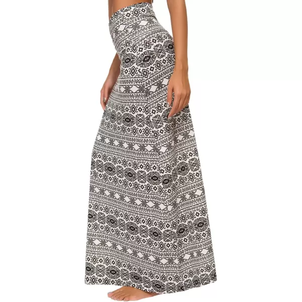 Urban CoCo Womens Casual Ruched Stretchy High Waist ALine Skirt Pleated Flared Midi Skirt8