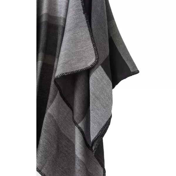 Urban CoCo Womens Color Block Shawl Wrap Open Front Poncho CapeSeries 1black