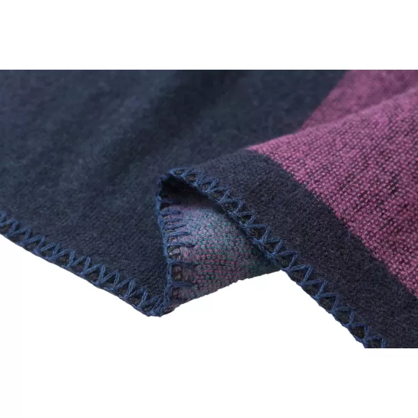 Urban CoCo Womens Color Block Shawl Wrap Open Front Poncho CapeSeries 1purple