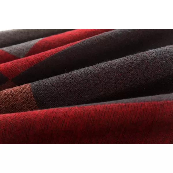 Urban CoCo Womens Color Block Shawl Wrap Open Front Poncho CapeSeries 1red