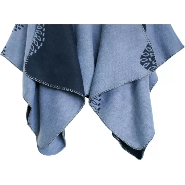 Urban CoCo Womens Color Block Shawl Wrap Open Front Poncho CapeSeries 28grey
